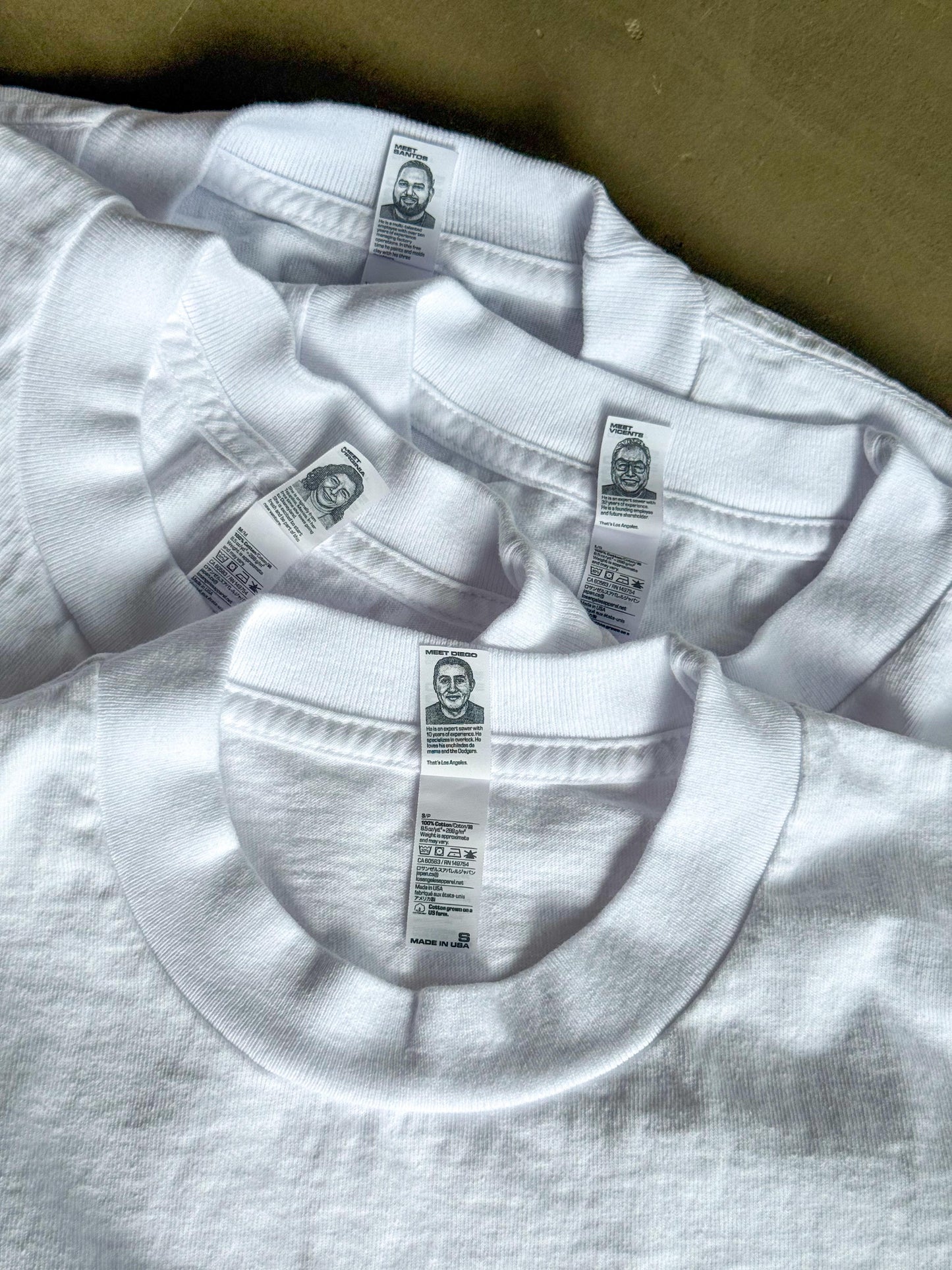 LA Apparel S/S 8oz. Wide Crop Garment Dye Tee