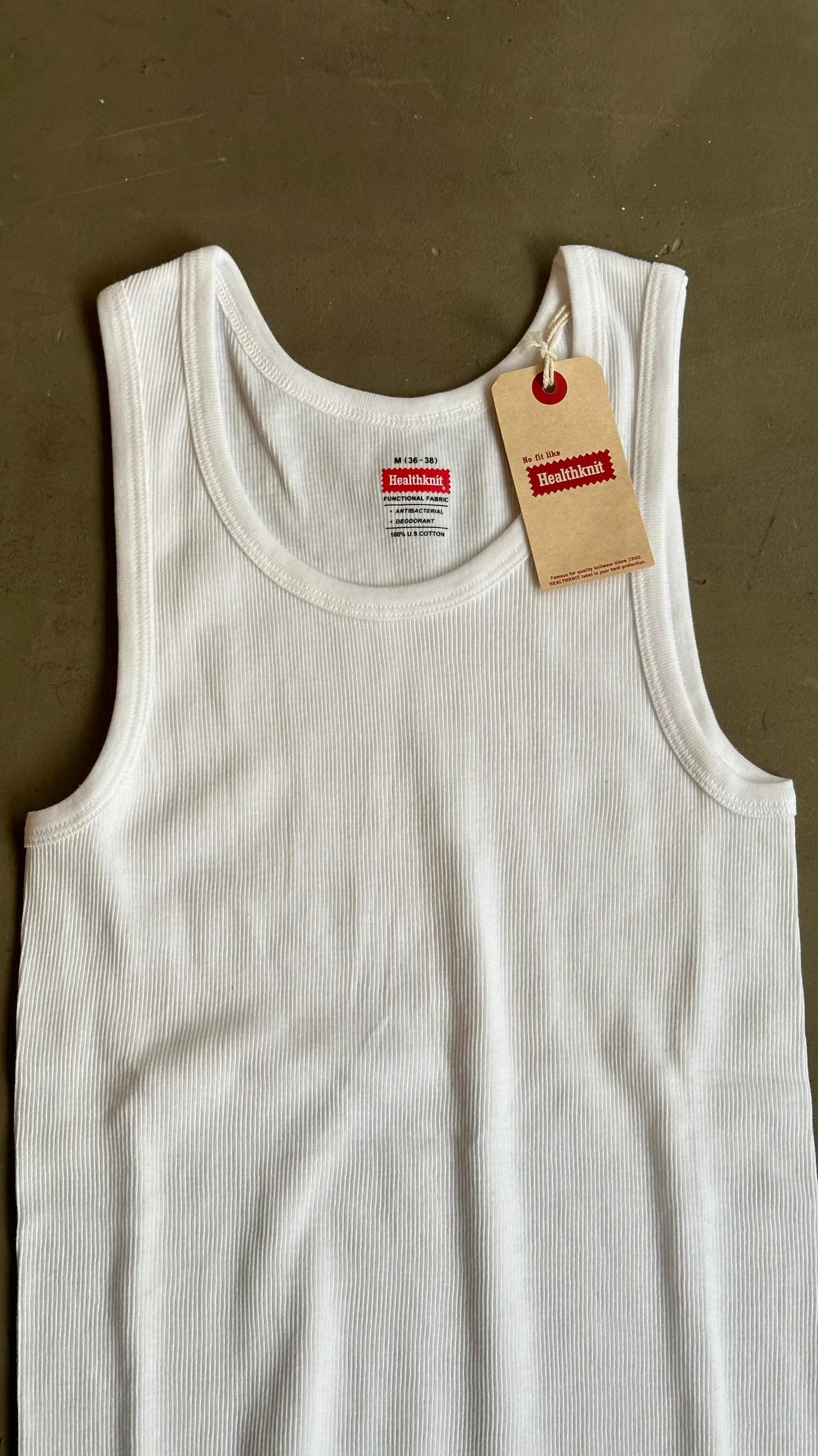 Healthknit U.S. Cotton Rib Tank Top (2pack)