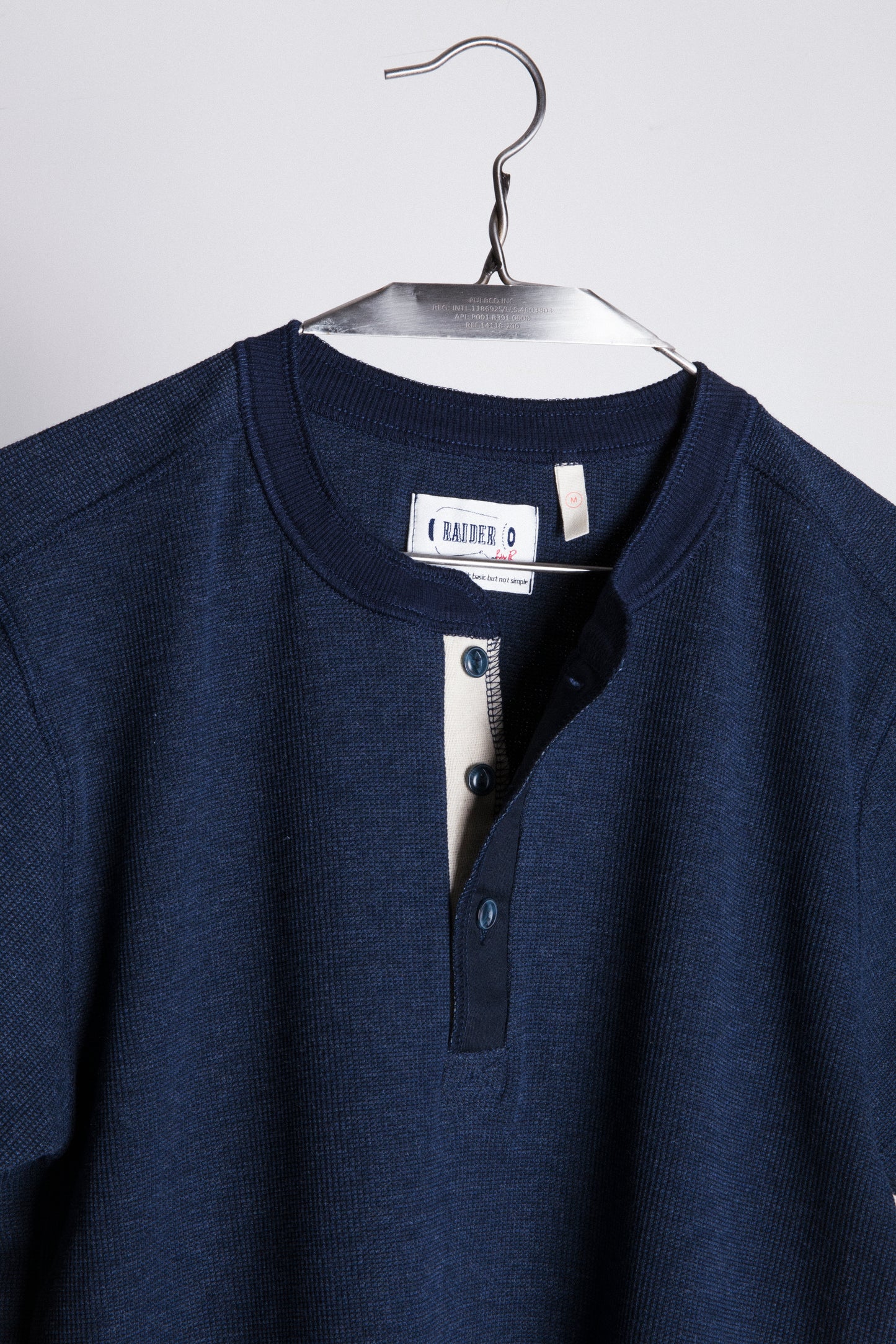 by R Waffle Henley Neck Tee