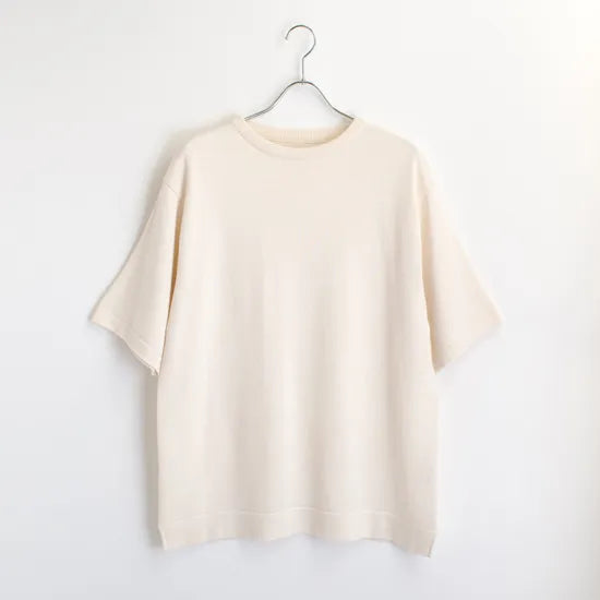 armi【mother】Washi Knit Crew Neck Tee