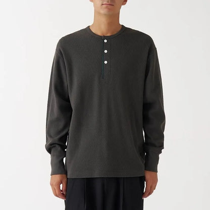 Healthknit L/S Honeycomb Thermal King Henley