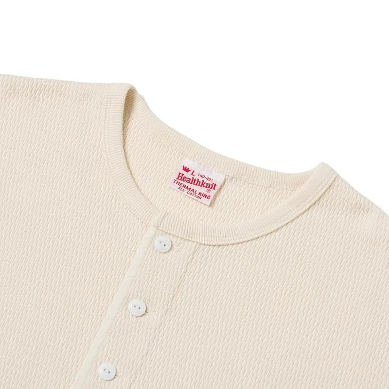 Healthknit L/S Honeycomb Thermal King Henley
