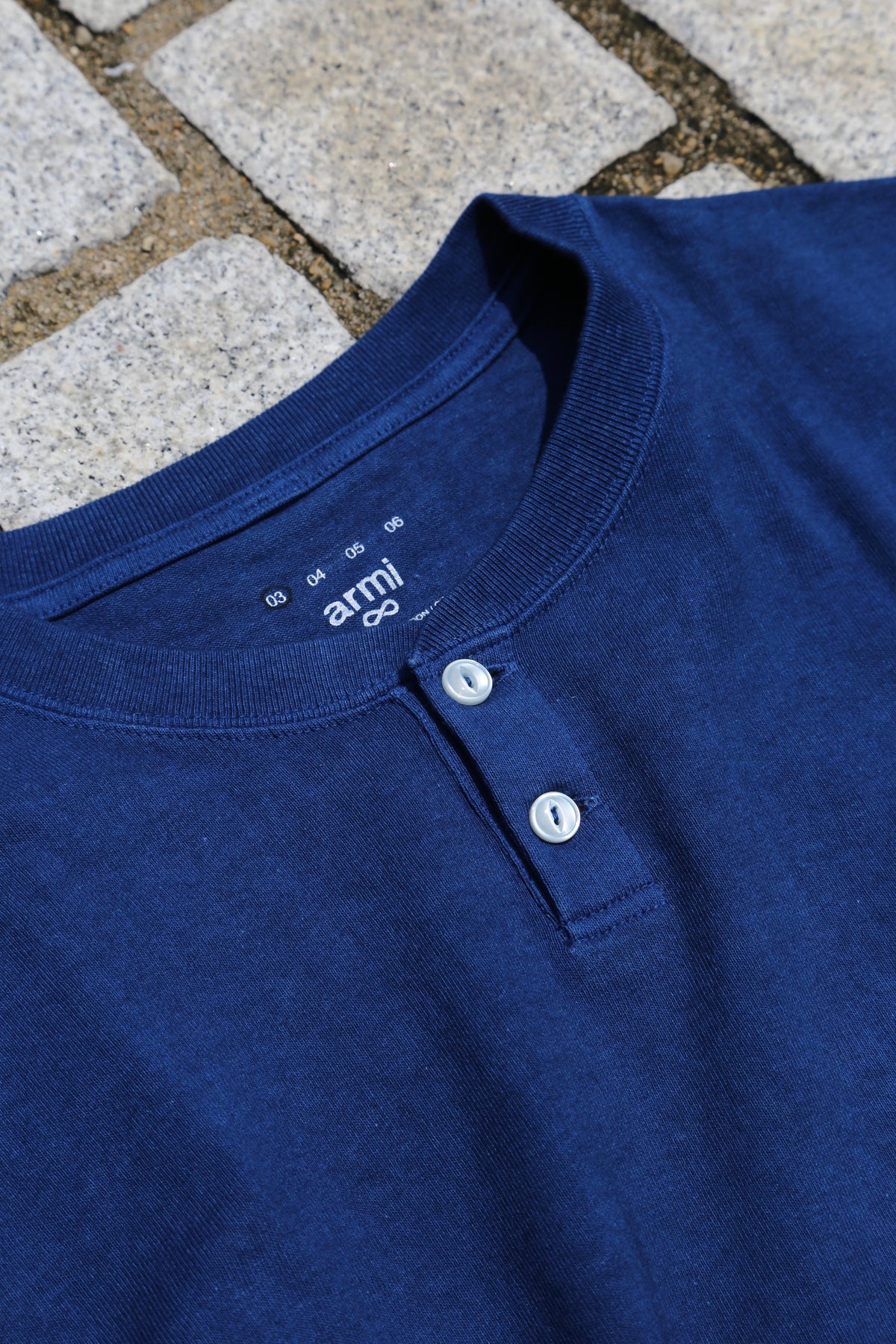 armi x RAIDER【HARD MAN】Indigo Henley Tee