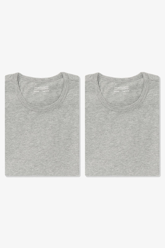 Lady White 2-Pack Our T-Shirt Heather Grey