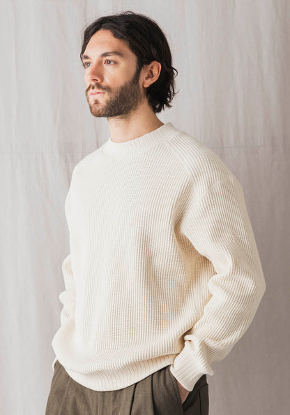 Jackman L/S Waffle Midneck