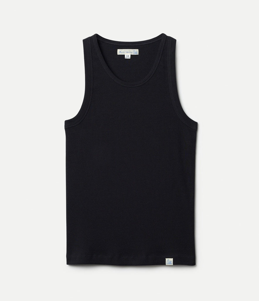 Merz B Iconic Ribbed Cotton Tank Top