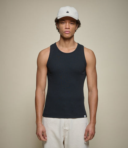 Merz B Iconic Ribbed Cotton Tank Top
