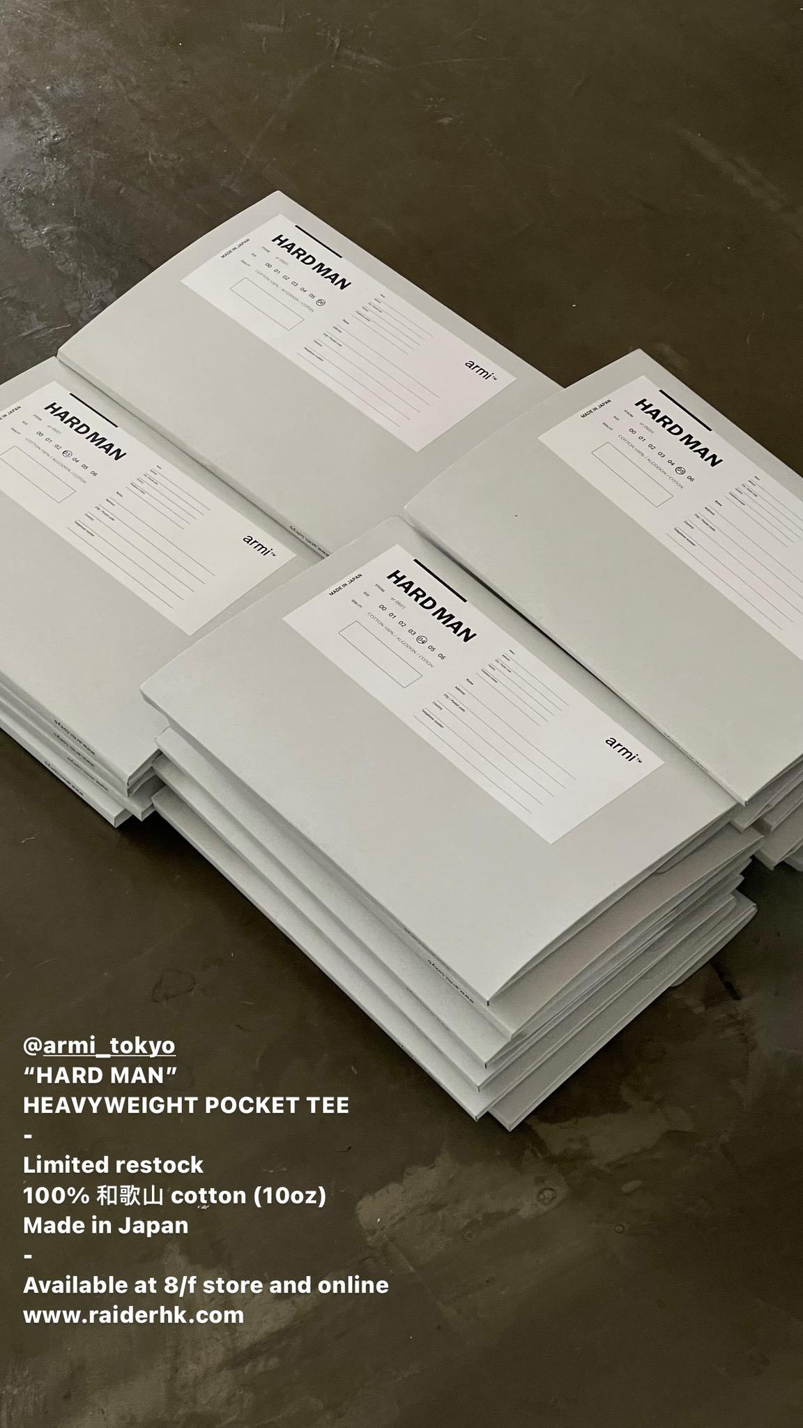 ARMI 【HARD MAN】 Heavyweight Pocket tee