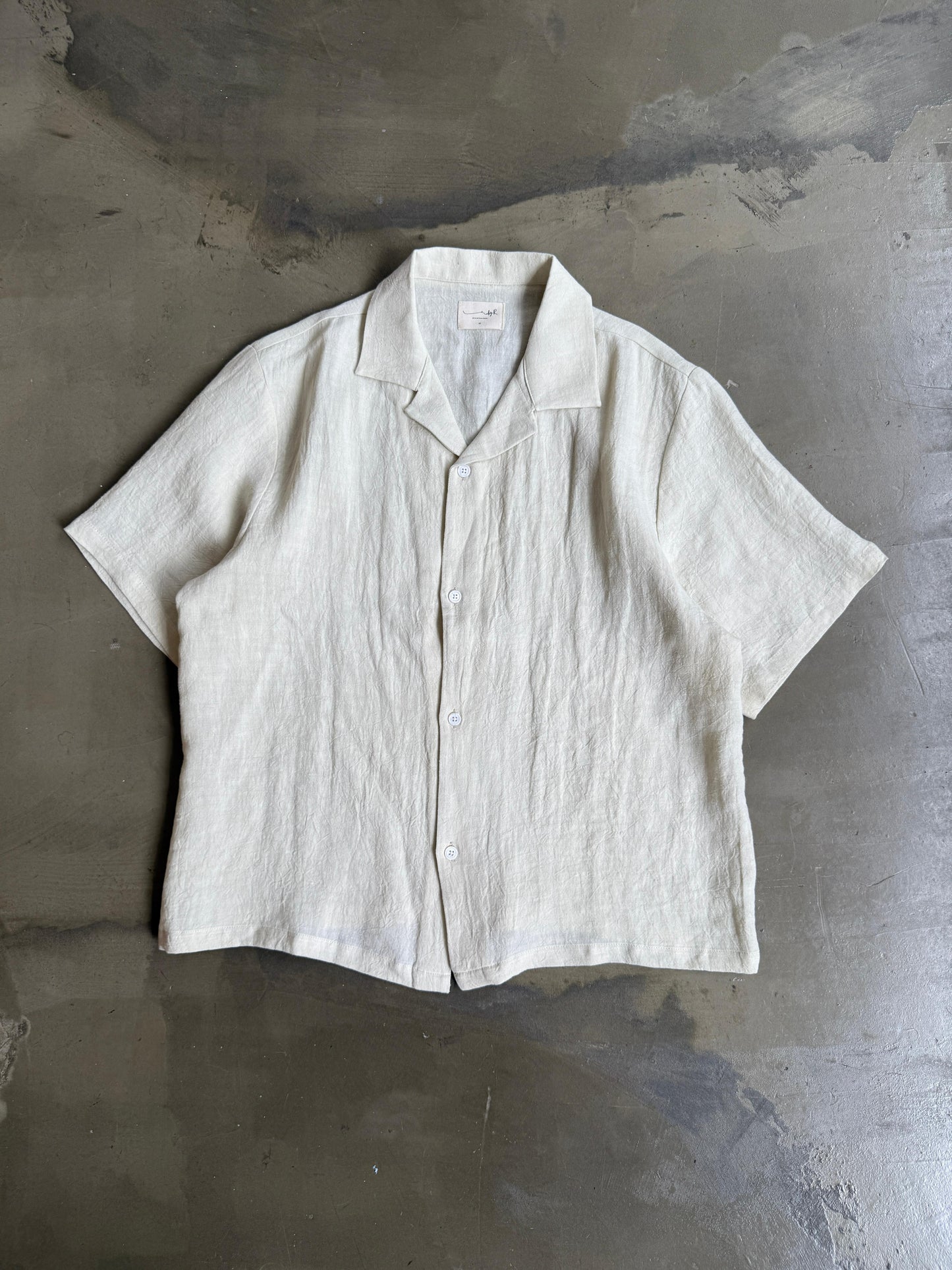 By R 25' S/S Camp Collar Hemp Shirt