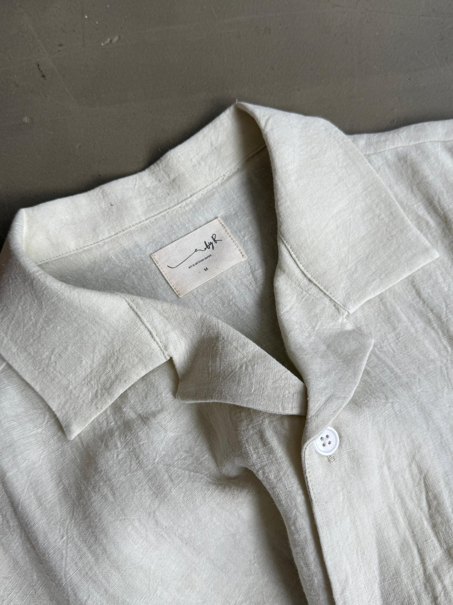By R 25' S/S Camp Collar Hemp Shirt