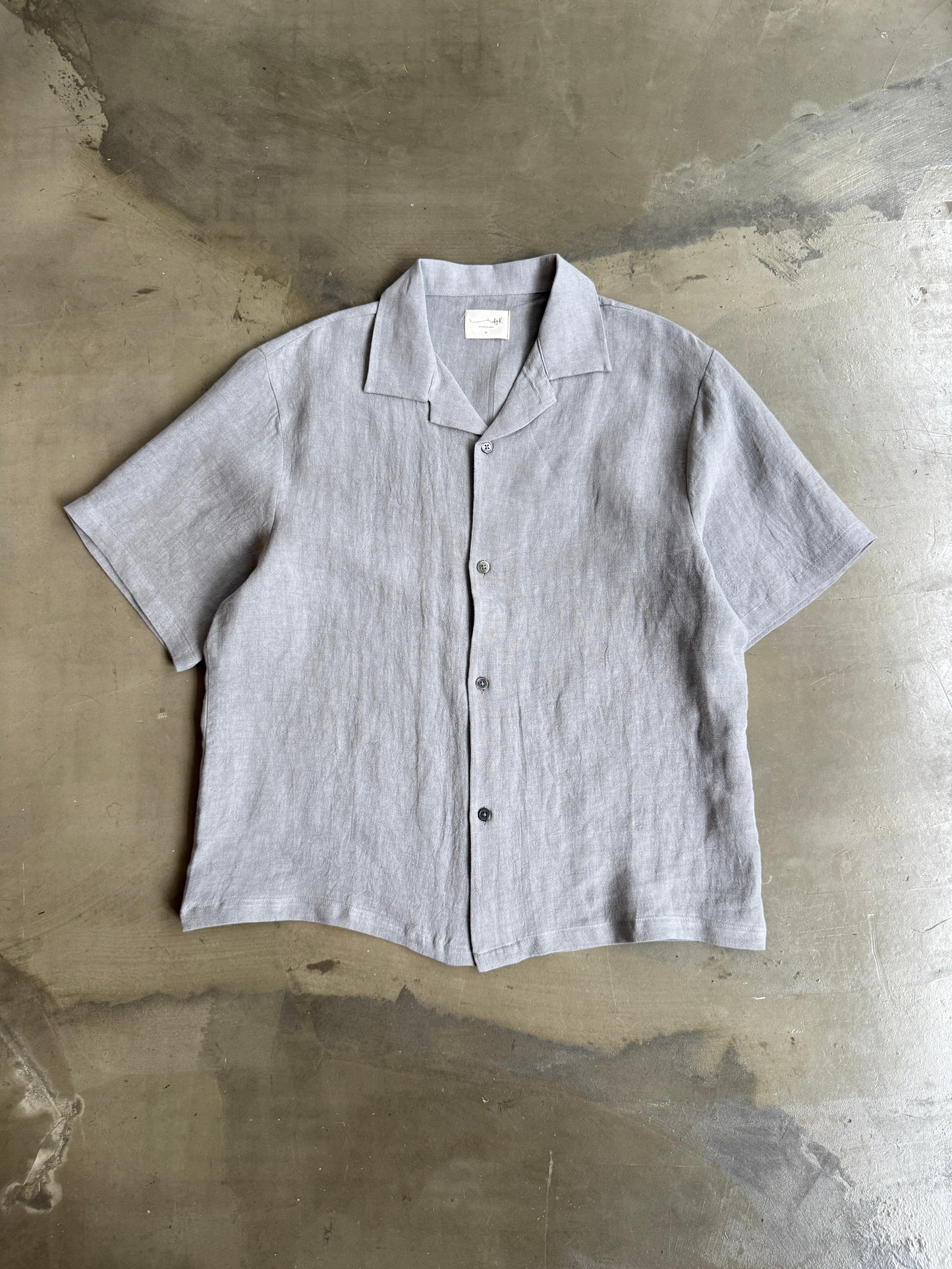 By R 25' S/S Camp Collar Hemp Shirt