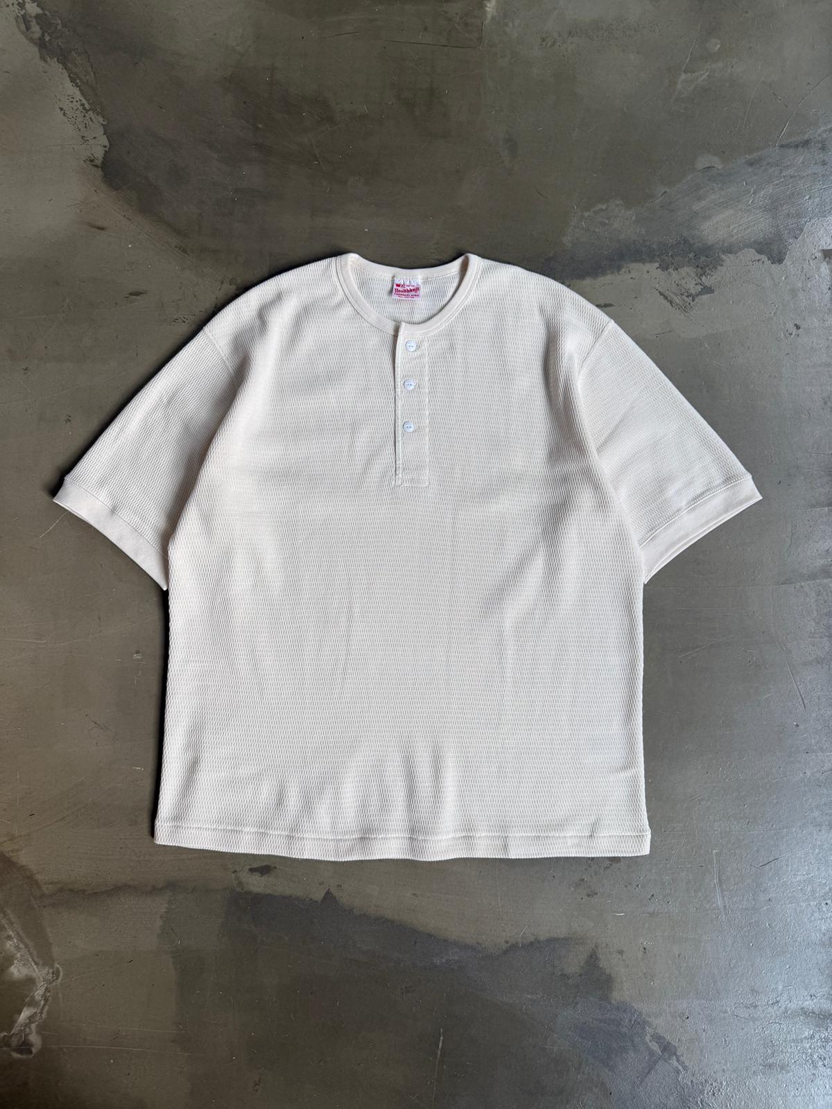 Healthknit S/S Honeycomb Henley Tee