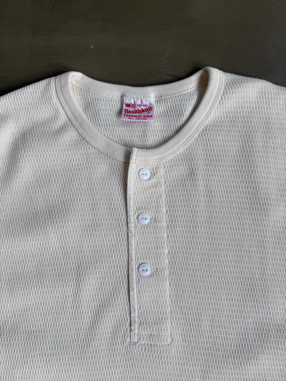 Healthknit S/S Honeycomb Henley Tee