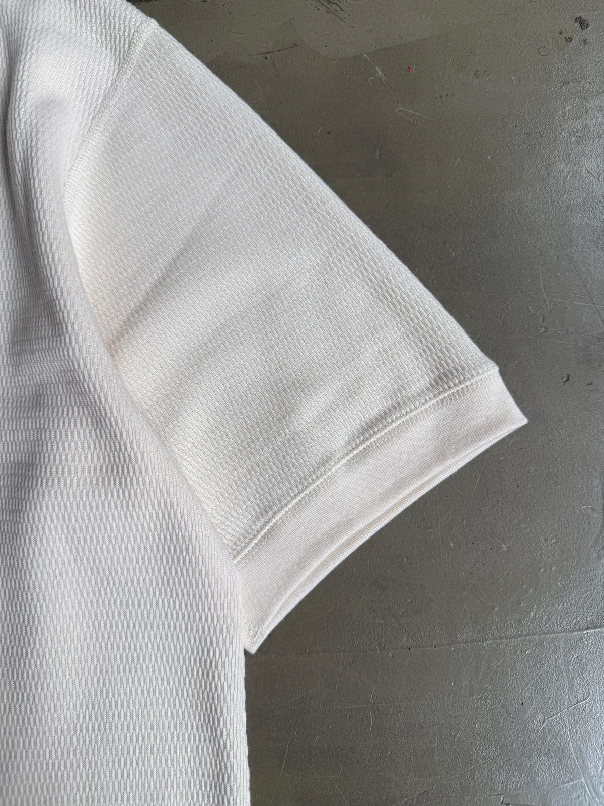 Healthknit S/S Honeycomb Henley Tee
