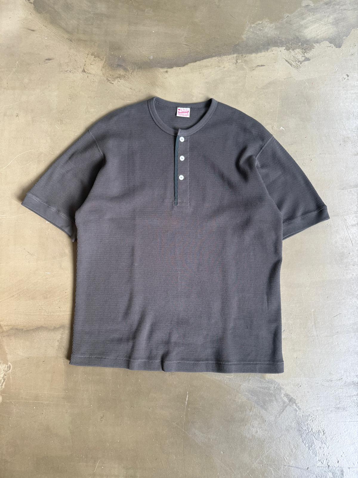 Healthknit S/S Honeycomb Henley Tee