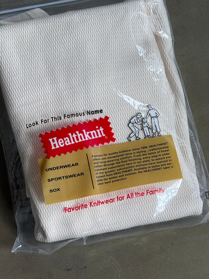 Healthknit S/S Honeycomb Henley Tee
