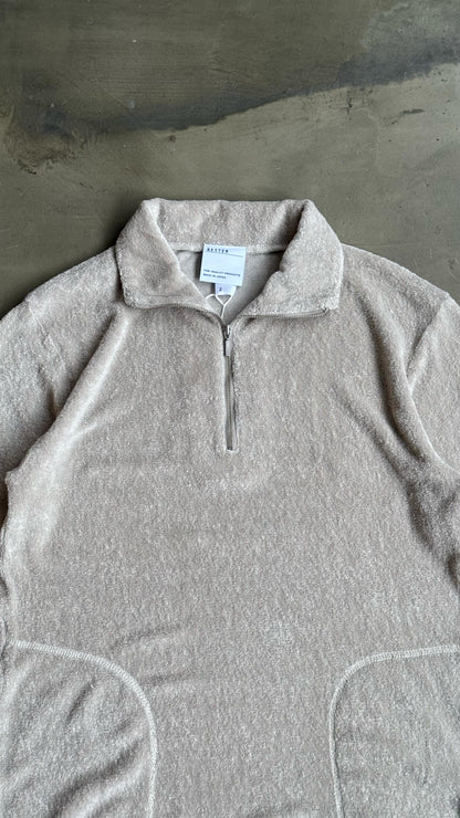 BETTER Linen Pile Half Zip Polo