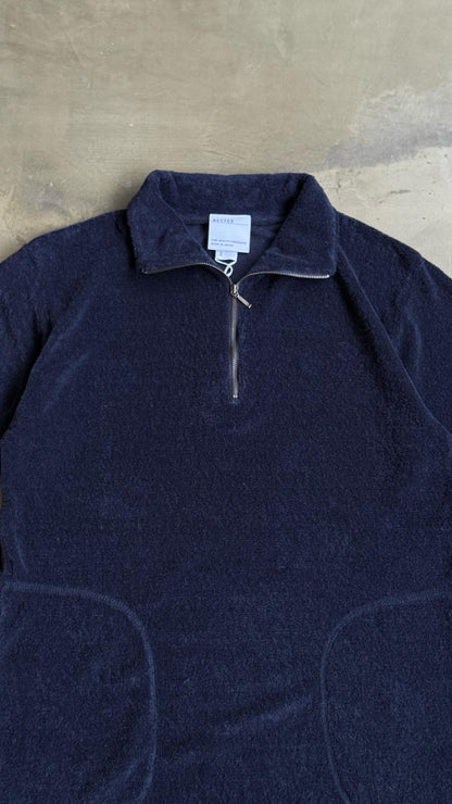 BETTER Linen Pile Half Zip Polo