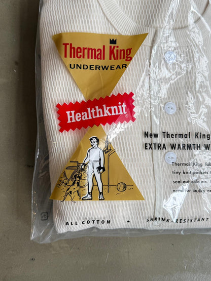 Healthknit L/S Honeycomb Thermal King Henley