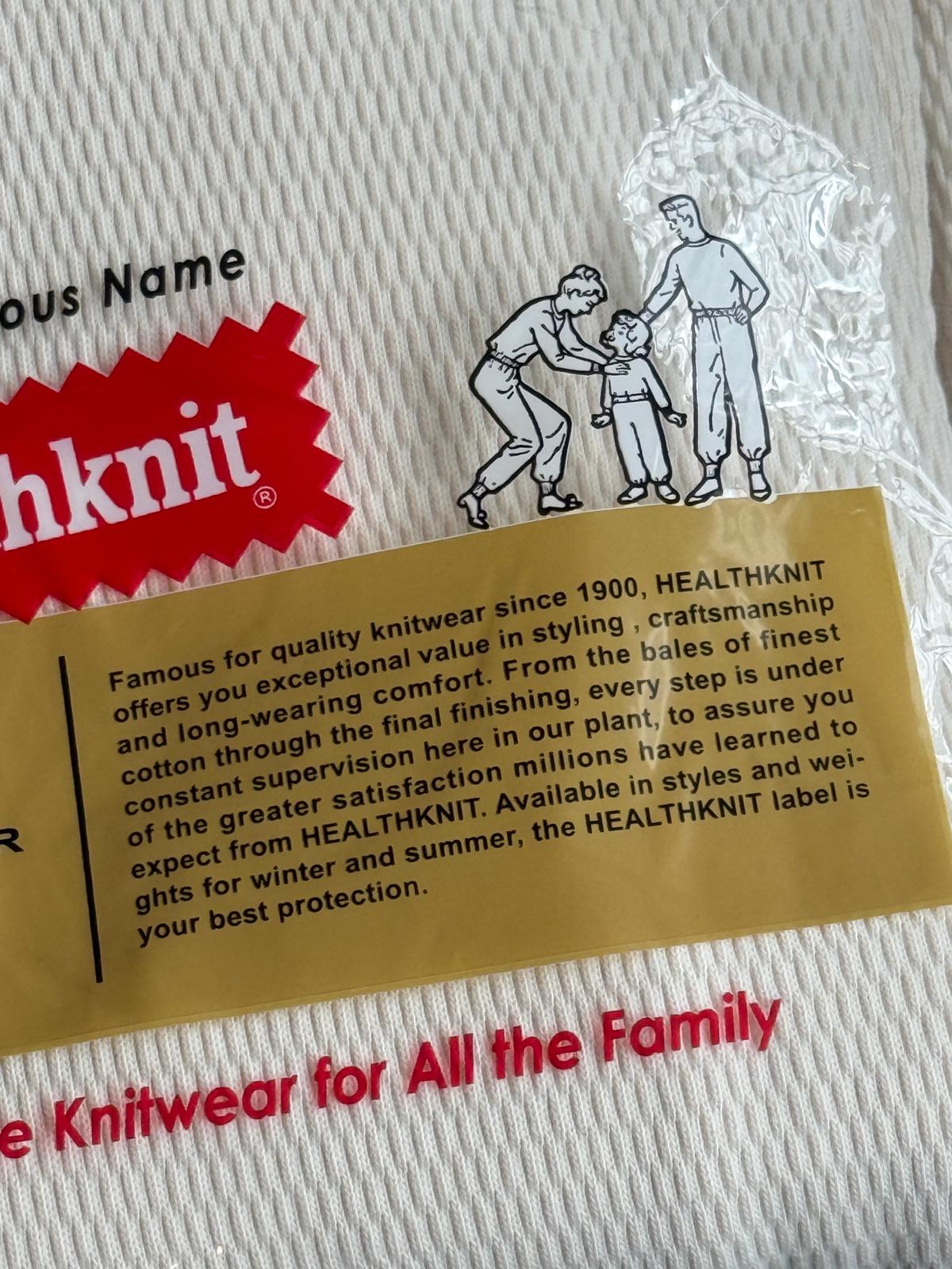 Healthknit L/S Honeycomb Thermal King Henley