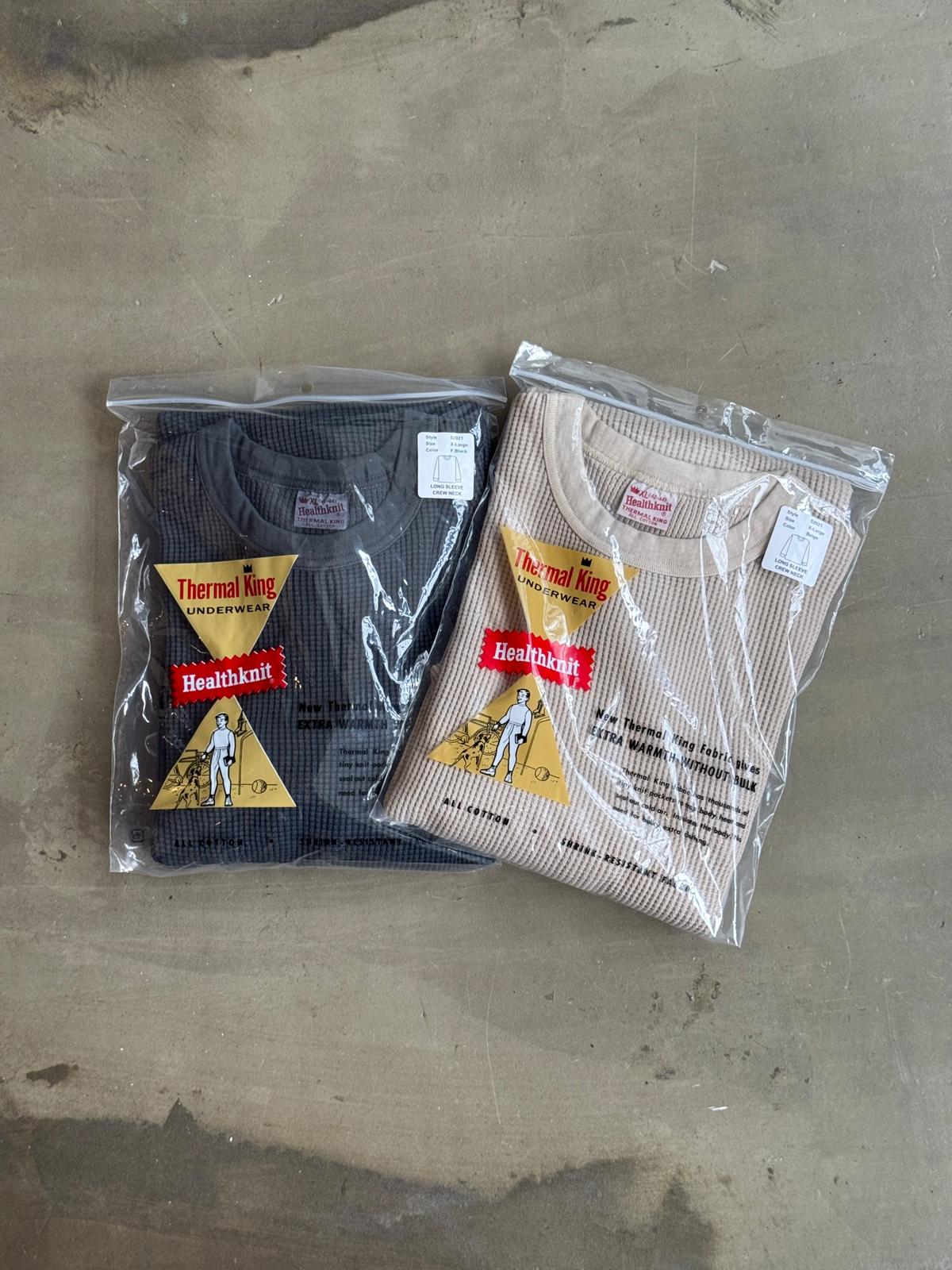 Healthknit L/S Thermal Waffle Crewneck