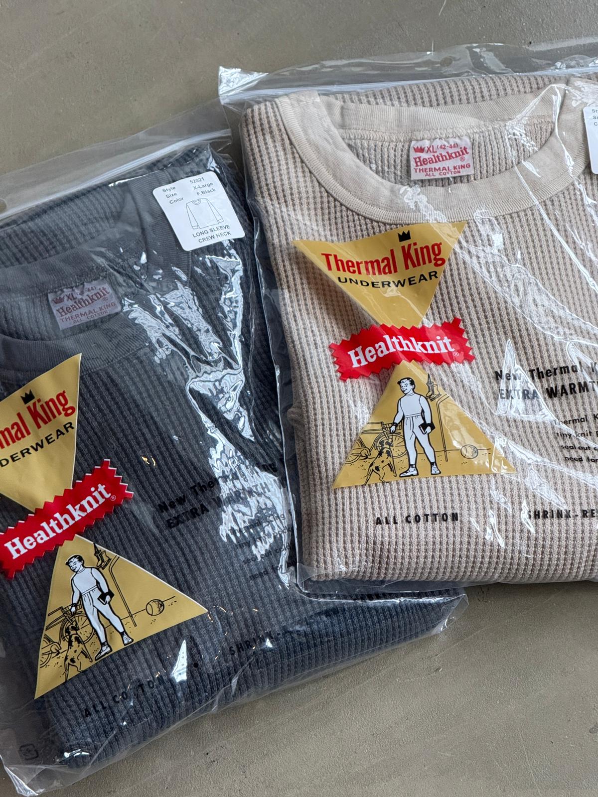 Healthknit L/S Thermal Waffle Crewneck